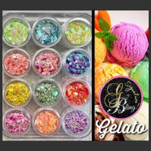 Charger l&#39;image dans la galerie, Coffret de paillettes thématique “Gelato”,  GBling, Nail Art, Décoration ongles
