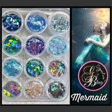 Charger l'image dans la galerie, Coffret de paillettes thématique “Mermaid”, GBling, Nail Art, Décoration ongles
