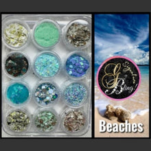 Charger l'image dans la galerie, Coffret de paillettes thématique « Beaches » GBling, Nail Art, Décoration ongles
