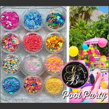 Charger l'image dans la galerie, Coffret de paillettes thématique “Pool Party”, GBling, Nail Art, Décoration ongles
