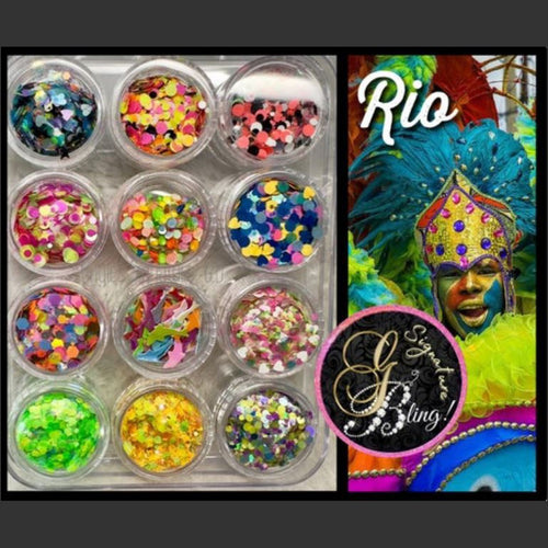 Coffret de paillettes thématique “Rio