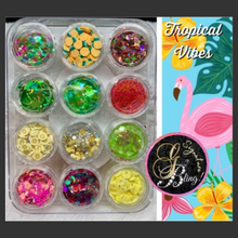 Charger l'image dans la galerie, Coffret Tropical Vibes, GBling, Nail Art, Dération d'ongles
