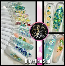 Charger l'image dans la galerie, Coffret de paillettes thématique « Direction Sud » GBling, Nail Art, Décoration ongles
