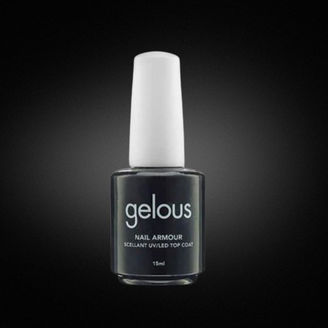 Nail Armour, Gelous, Gel de finition, Top Coat. Vernis Gel. VSP, Vernis UV, Top coat sans résidu, Gel poudre, Gel et poudre