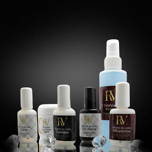 Résine et poudre, Ensemble de départ, les essentiels, kit résine et poudre, Trousse de départ, Ensemble de produits, Trousse de produits, ongles, Dip powder