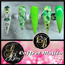 Charger l'image dans la galerie, Coffret de paillettes thématique “Mojito”, GBling, Nail Art, Décoration ongles
