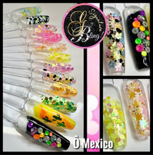 Charger l'image dans la galerie, Coffret de paillettes thématique « Ô Mexico », GBling, Nail Art, Décoration ongles
