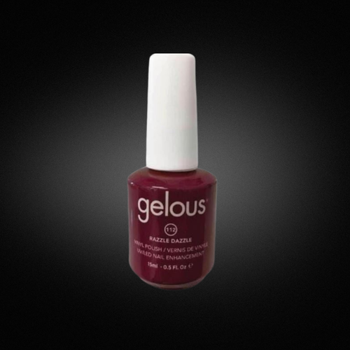 Bouteille de Vernis Vinyle Gélifié Gelous Vinyl N°  112 Razzle Dazzle  (15 ml)