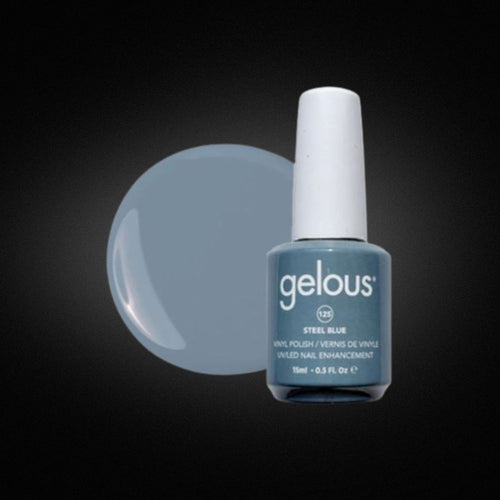 Bouteille de Vernis Vinyle Gélifié Gelous Vinyl N° 125 Stee; Blue (15 ml)