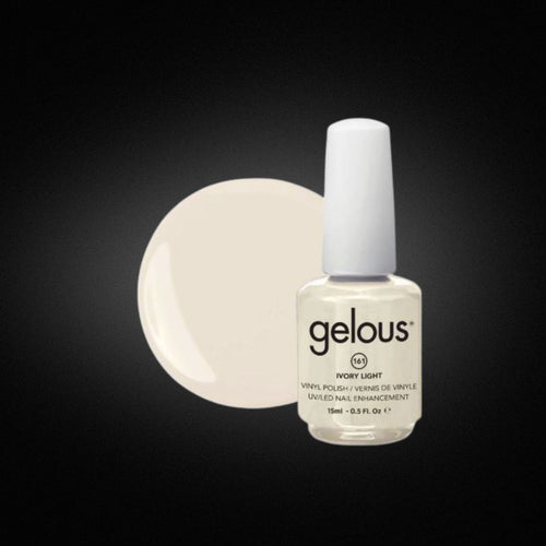 Bouteille de Vernis Vinyle Gélifié Gelous Vinyl N° 161 Ivory Light (15 ml)