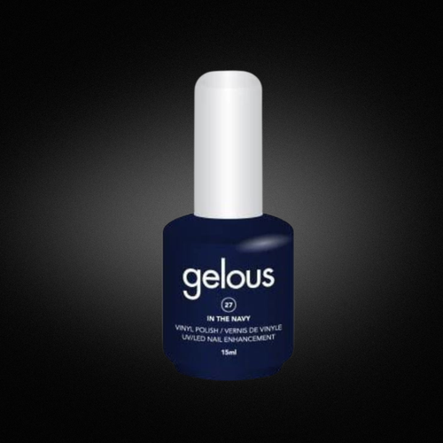 Bouteille de Vernis Vinyle Gélifié Gelous Vinyl N°   27 In The Navy  (15 ml)