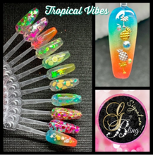 Charger l'image dans la galerie, Coffret Tropical Vibes, GBling, Nail Art, Dération d'ongles

